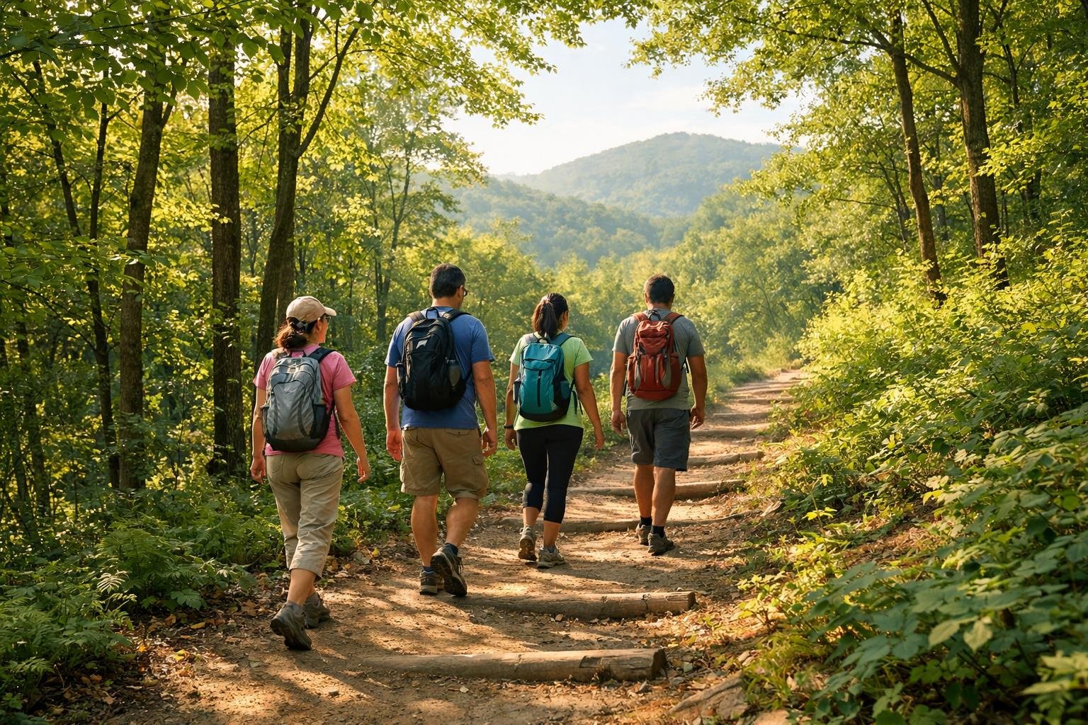Mladý turista si pozerá mapu a vyberá trasu na ľahkú turistiku.